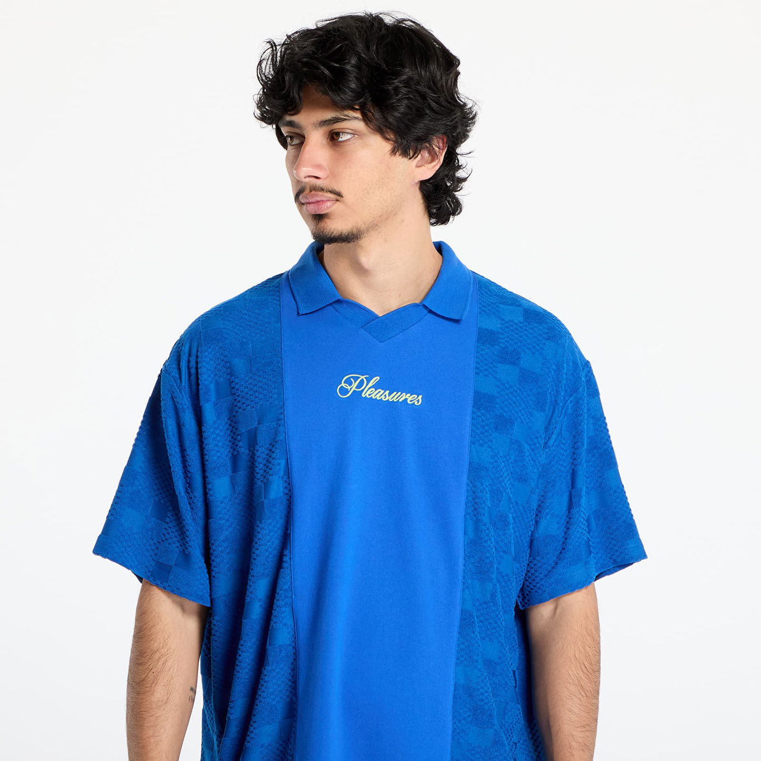 Polo skjorte Pleasures PLEASURES Planets Polo T-Shirt Blå | P25SU014 BLUE, 1