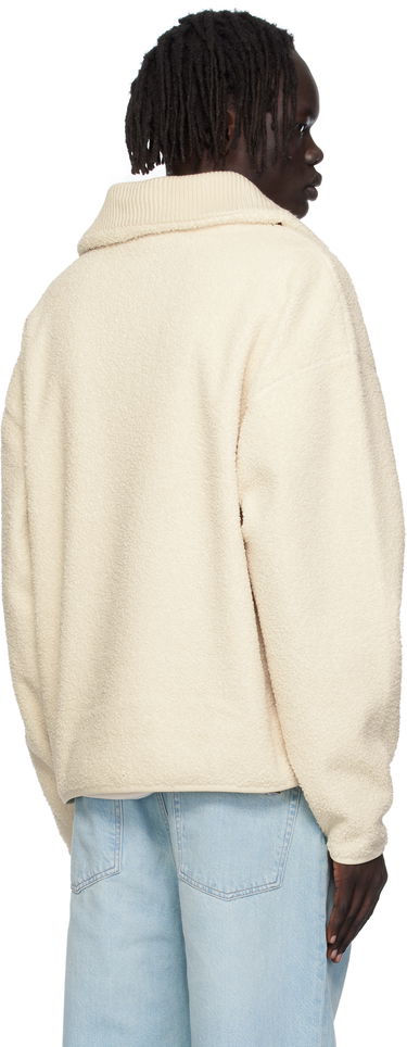 Sweatshirt Lacoste Lacoste High Zipped Neck Sweatshirt Beige | SH5500_XFJ, 2