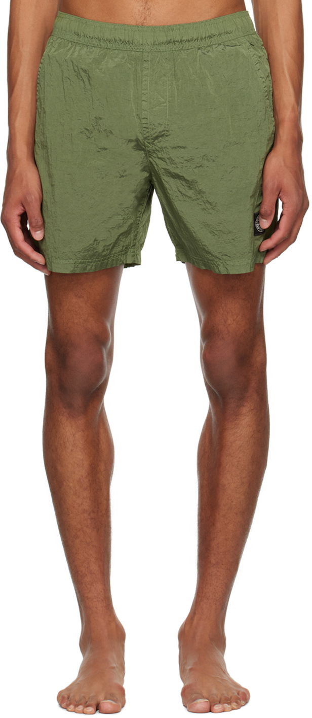 Badetøj Stone Island Crinkled Swim Grøn | 1015B0943, 0