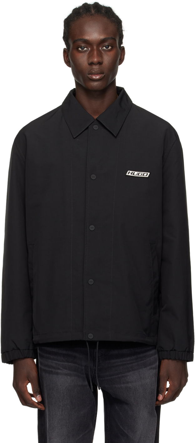 Bomberjakke BOSS Water-Repellent Jacket Sort | 50505059, 0