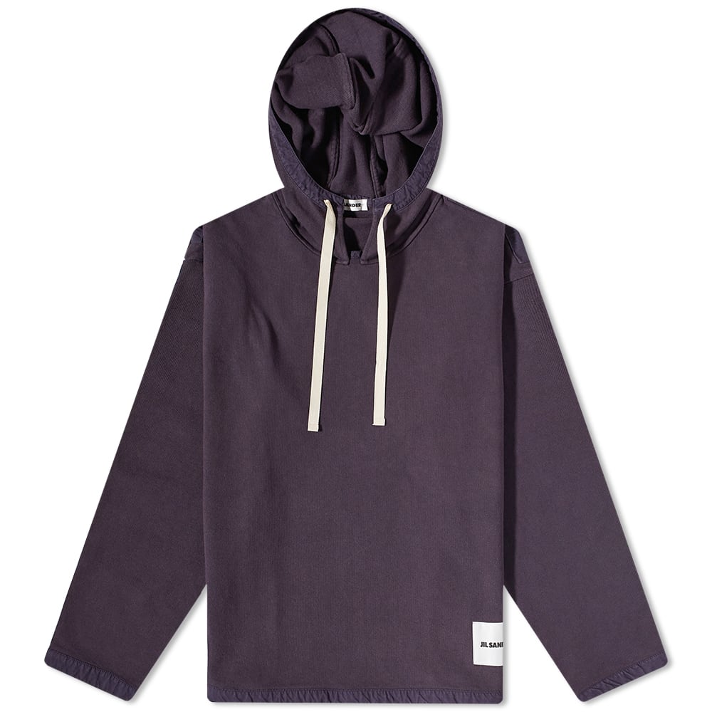 Sweatshirt Jil Sander Garment Dyed Popover Hoody Brun | J47GU0010-JTN030-202, 0