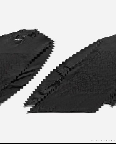 T-shirt Umbro Acuto Mock Longsleeve T-Shirt with Embossed Logo Sort | UBMW0363JY105 BLK0020, 0