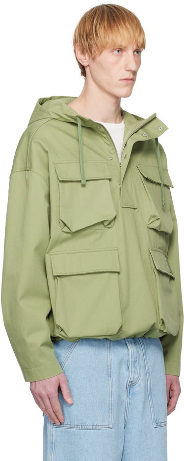 Parka MAISON KITSUNÉ Maison Kitsuné Hooded Popover Jacket Grøn | OM02112WW9026, 1