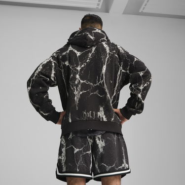 Sweatshirt Puma Hoops x Lafrancé Written in Chrome Full-Zip Hoodie Sort | 630776_01, 3