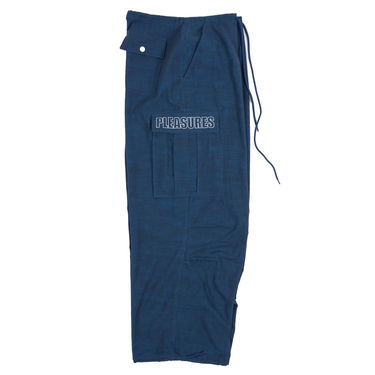 Cargo bukser Pleasures Visitors Wide Fit Cargo Pants Mørkeblå | P23F012-NAVY, 8