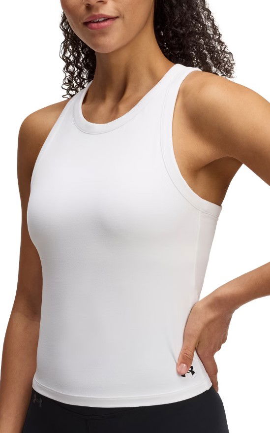 Tanktop Under Armour Under Armour Motion High Neck Tank Top Hvid | 1390367-100