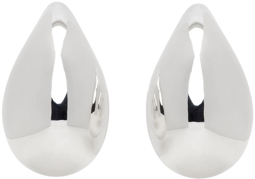 Øreringe Bottega Veneta Large Drop Earrings Hvid | 720038 V5070