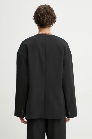 Jakke Nanushka Nanushka CEDRIC Wool Blend Blazer Sort | NM24FWJK24499, 2