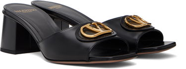 Sneakers og sko Valentino Valentino Garavani VLogo Signature Heeled Slide Sandals Sort | 7W2S0MH7DSH, 3