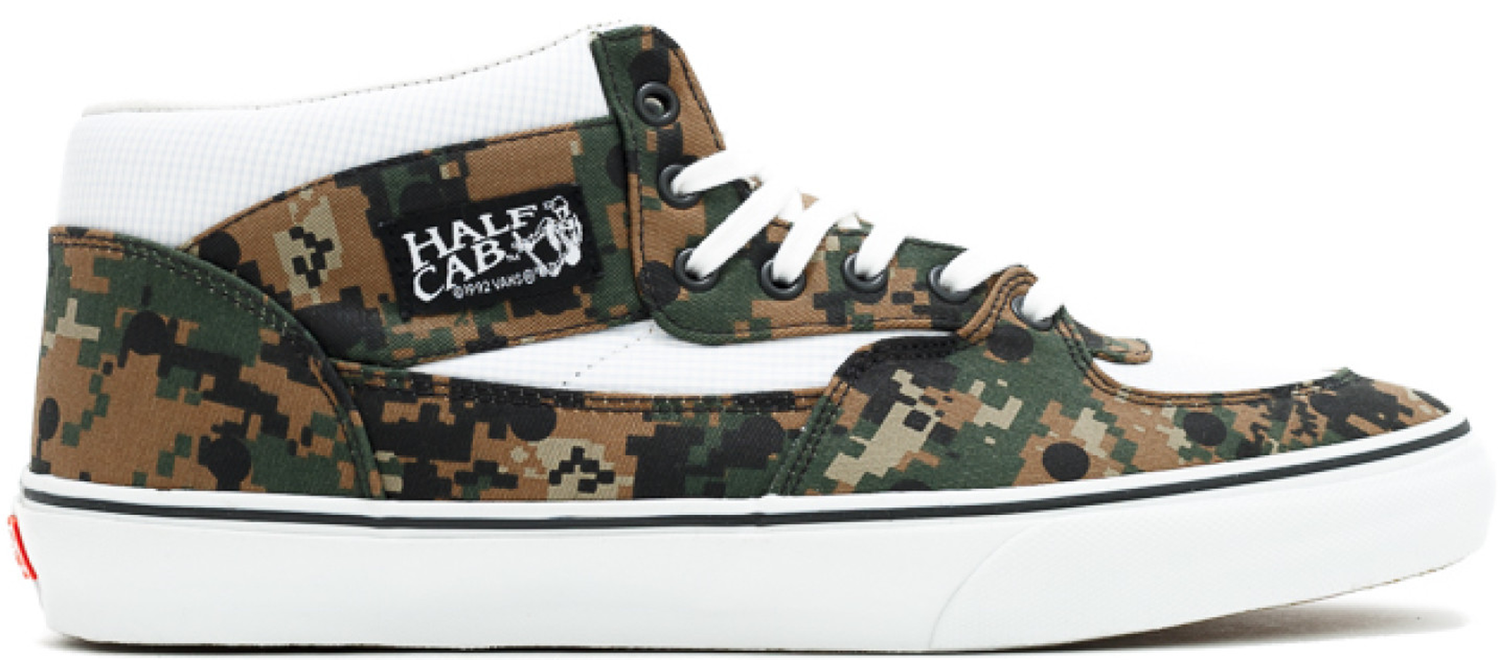 Sneakers og sko Vans Half Cab Supreme x CDG Digi Camo Olive Brun | VN0VFD9OS, 0