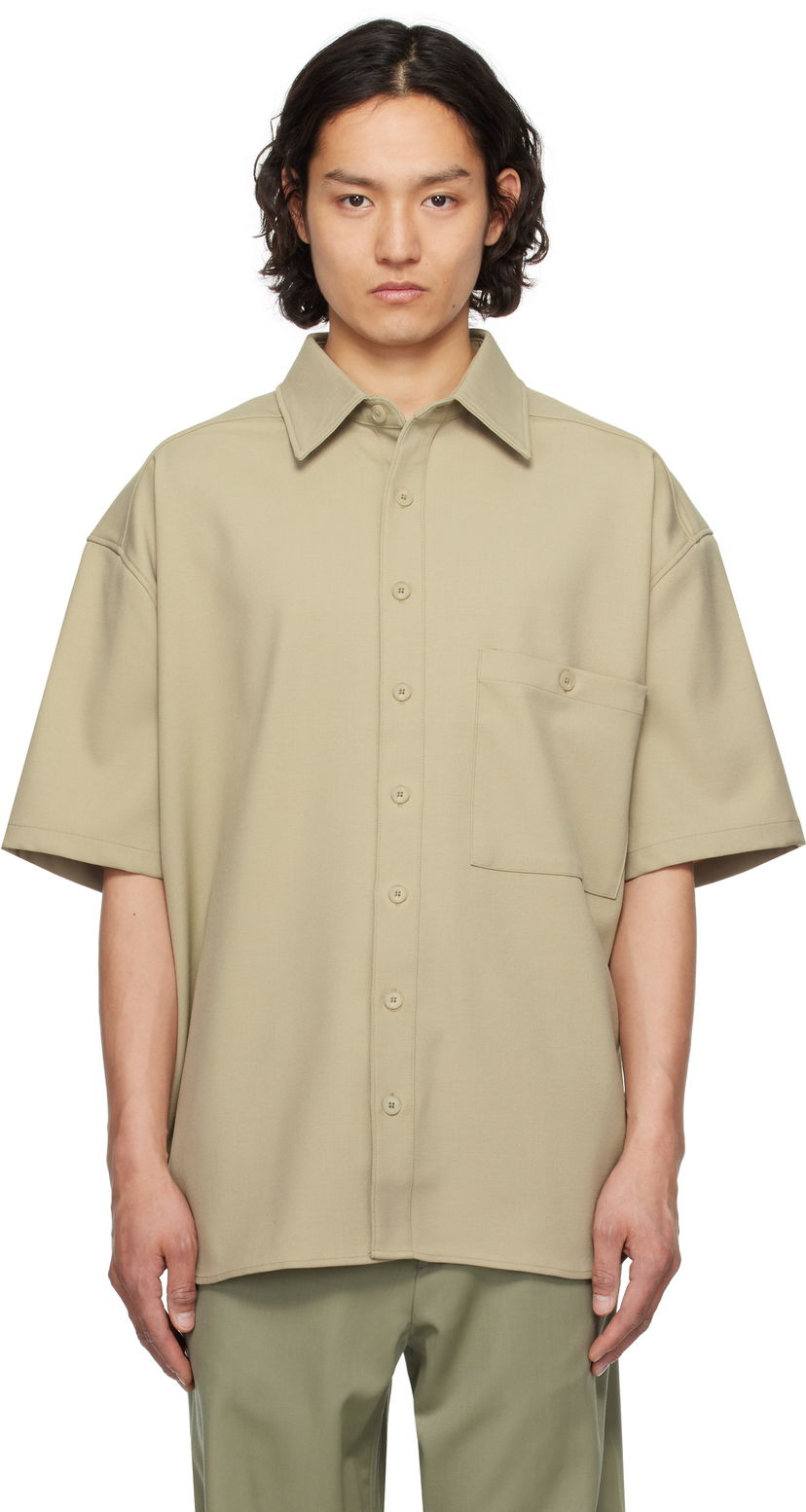 Skjorte Entire Studios Entire Studios Duper Short Sleeve Shirt Grøn | ESU-S25-2006-SA