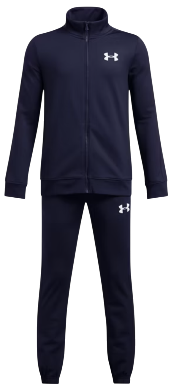 Træningsdragt Under Armour Rival Knit Track Suit Mørkeblå | 1363290-410