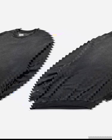 Sweatshirt KAPITAL Sweat Knit 2Tones Remake Big Sweatshirt Sort | EK-1139LCA BLKXPURPLE, 1