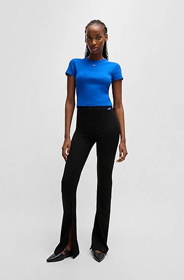 Bukser BOSS Regular Fit Stretch Jersey Trousers Sort | 50531189, 1