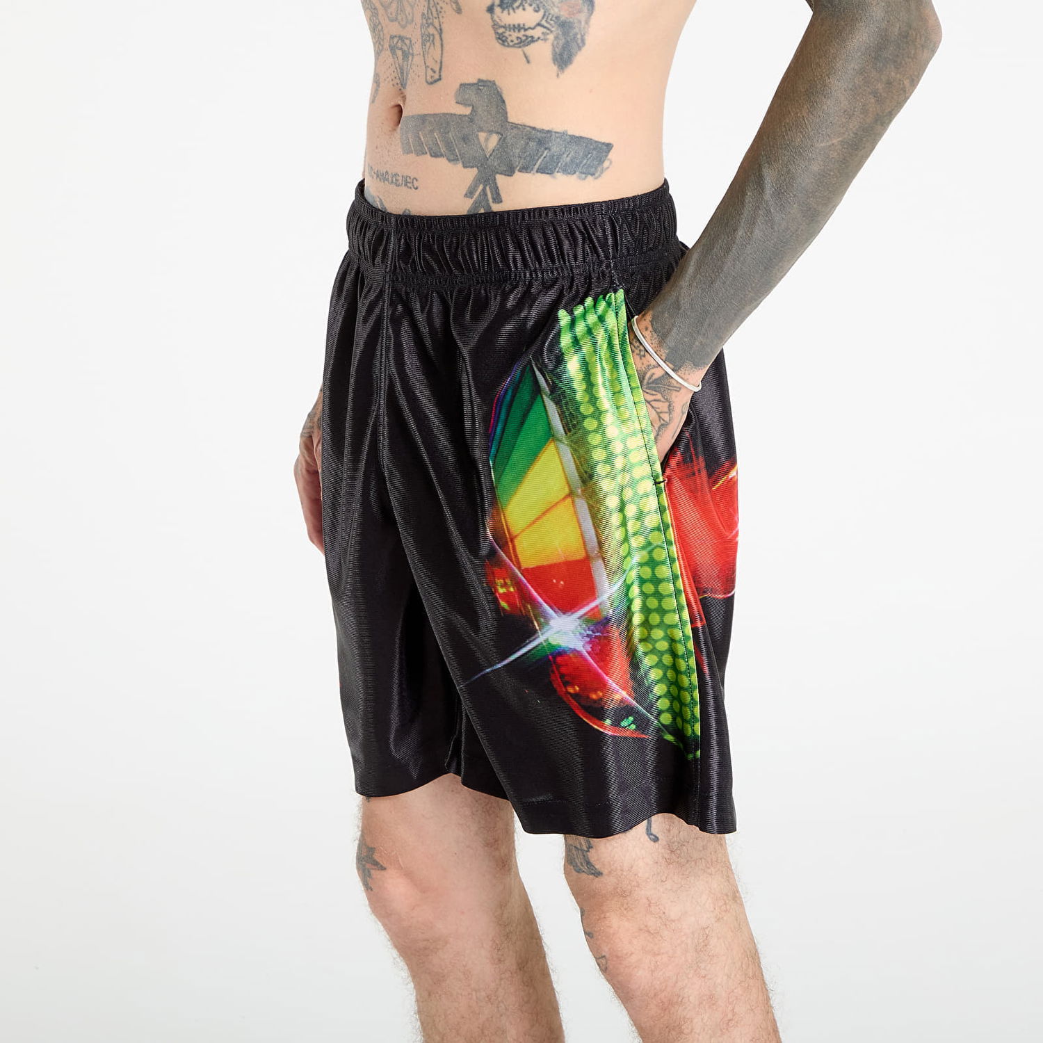 Shorts Pleasures PLEASURES Daft Club Sport Shorts Sort | P25DP003-BLACK, 1