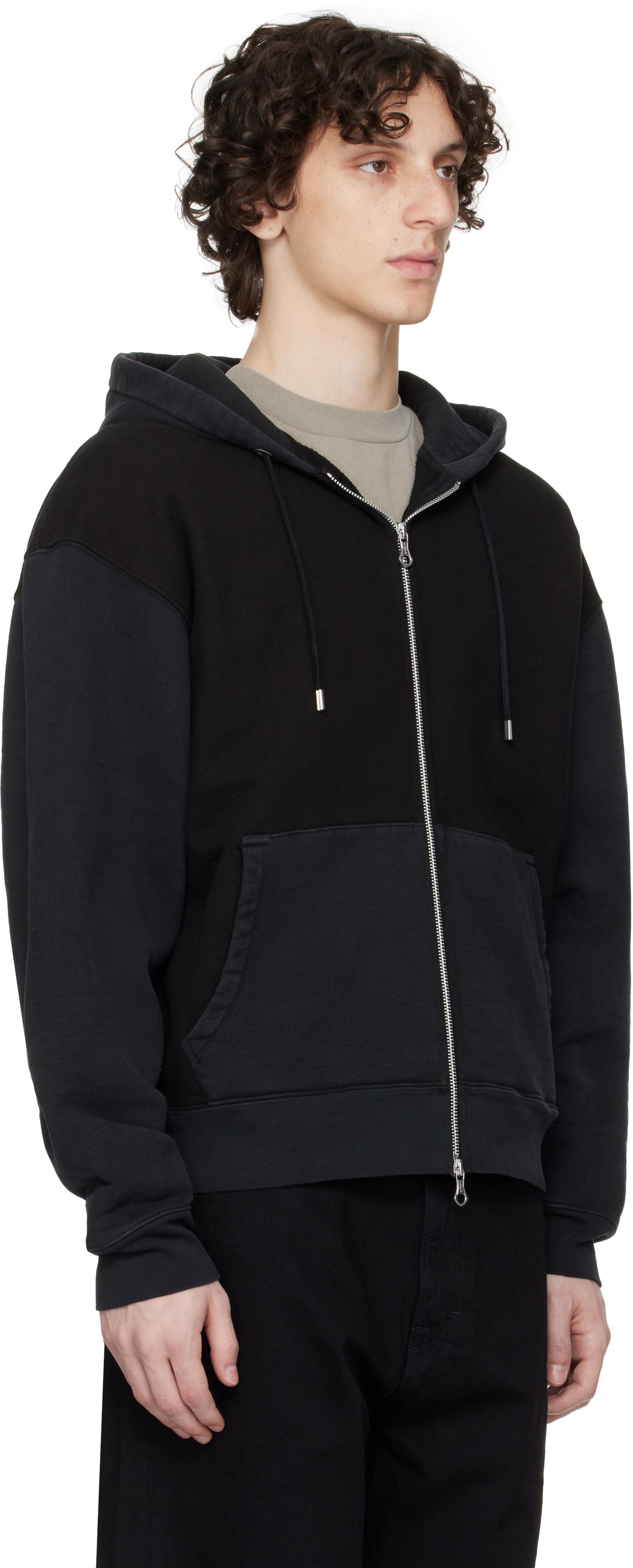 Sweatshirt OUR LEGACY Our Legacy Rascal Zip Hoodie Sort | M2256RP, 1