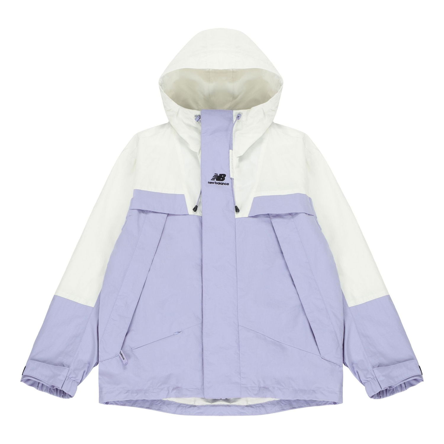 Vindjakke New Balance Colorblock Hooded Jacket Lilla | 5AC14103-DV, 0