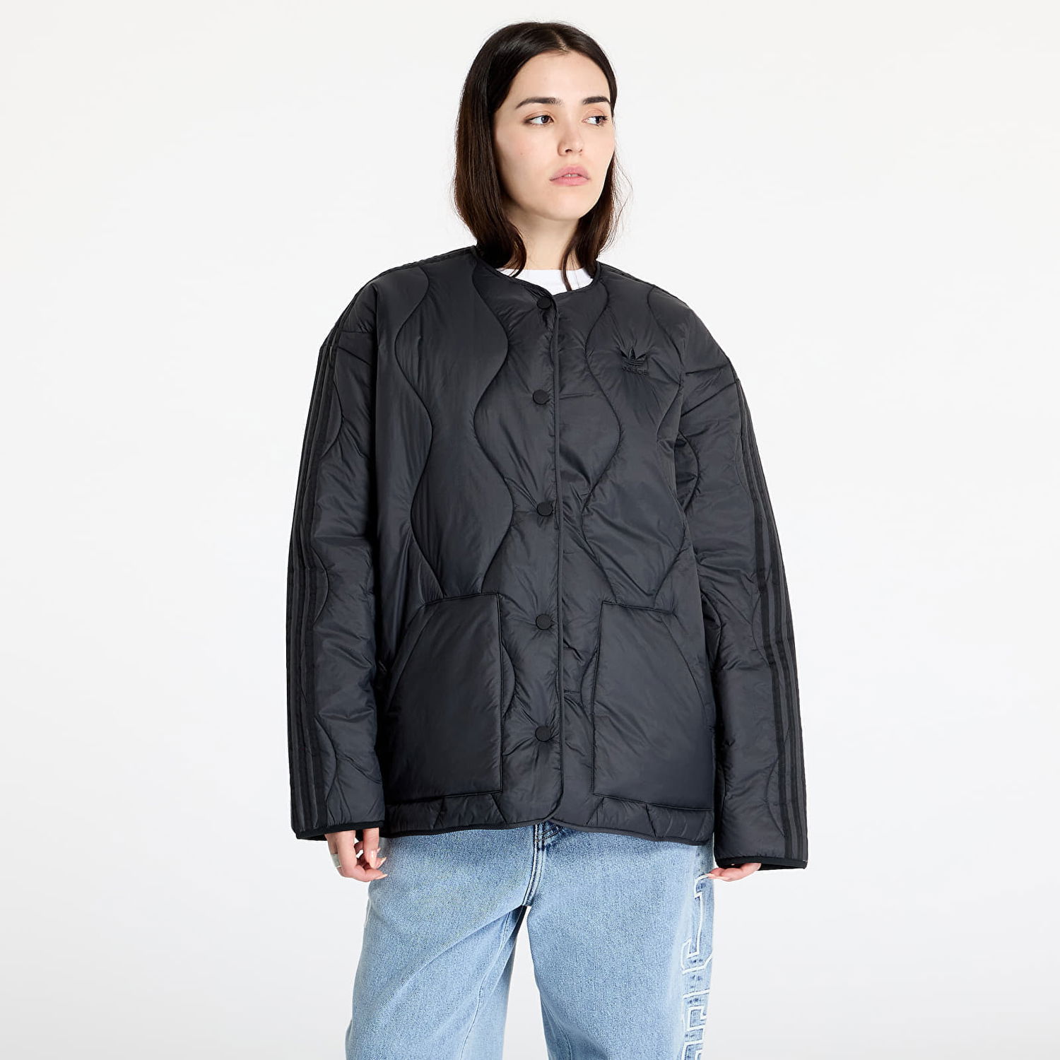 Jakke adidas Originals Quilted Liner Jacket Black Sort | JJ4353, 0
