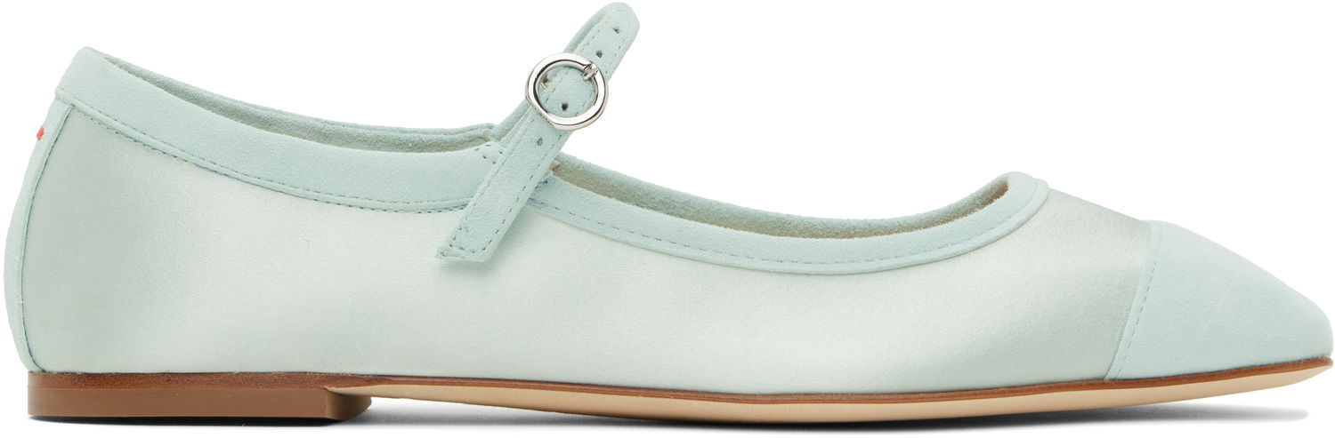 Tøj Aeyde Aeyde Uma Satin Toe-Cap Ballerina Flats Turkis | A11-FL-RKLS08FL169-SS25-1017-067, 0