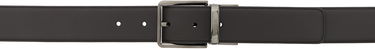 Bælter ZEGNA Reversible Leather Belt Sort | LHACR-B022UZ, 0