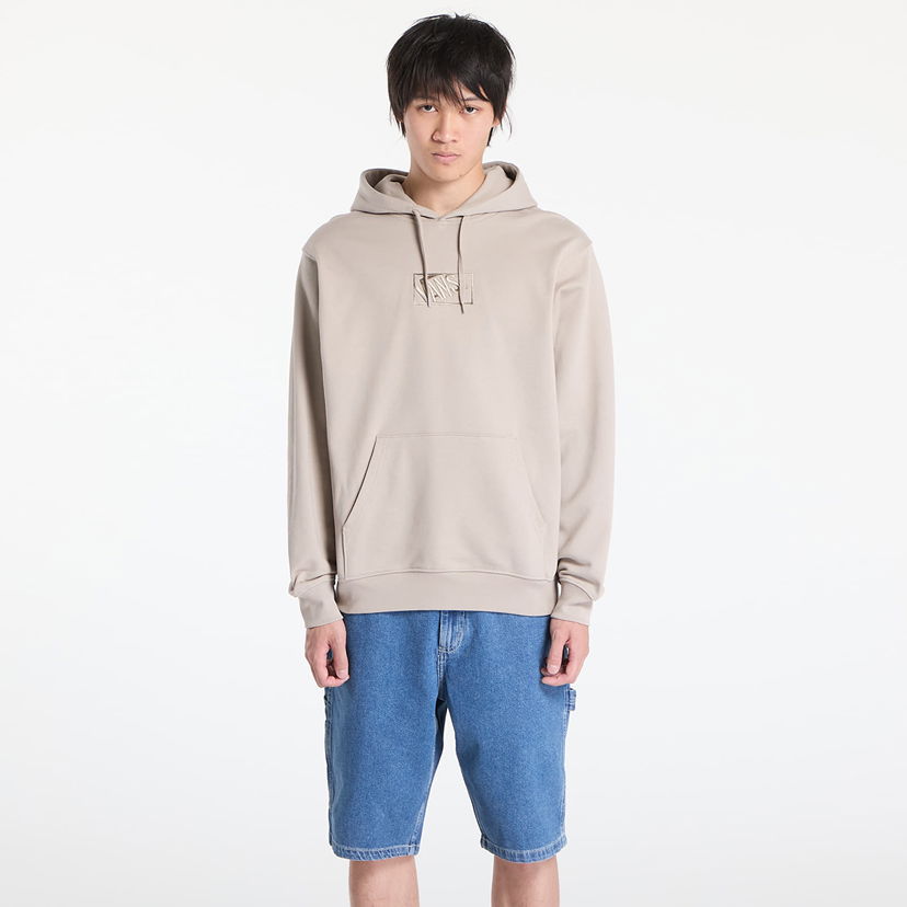 Sweatshirt Vans Vans Blocked Box Pull Over Hoodie Beige | VN000RAR7D61