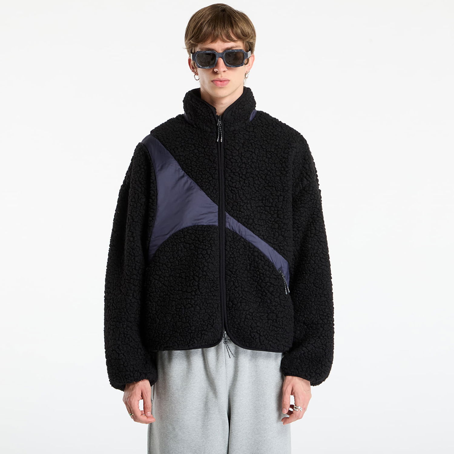 Jakke A-COLD-WALL* A-COLD-WALL* Zonal Fleece Jacket Sort | ACWMH065 Black, 0