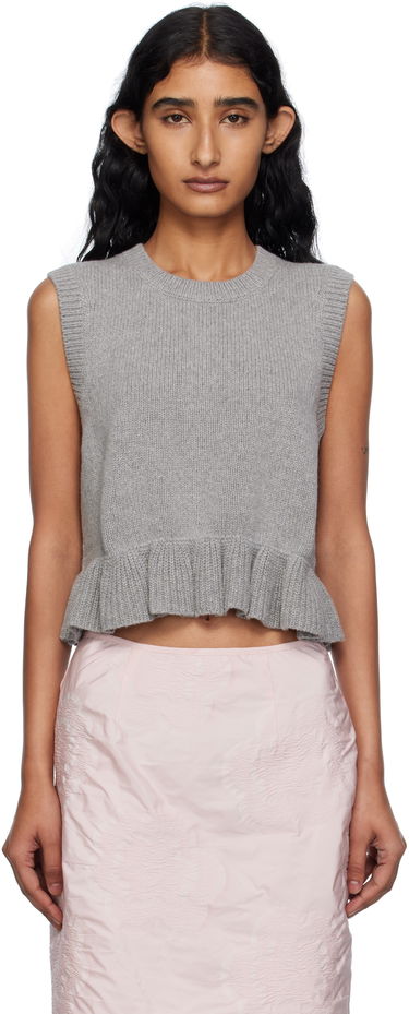 Sweater Cecilie Bahnsen Cecilie Bahnsen Bill Knit Vest Grå | 2.25KNI53001 BILL VEST, 0