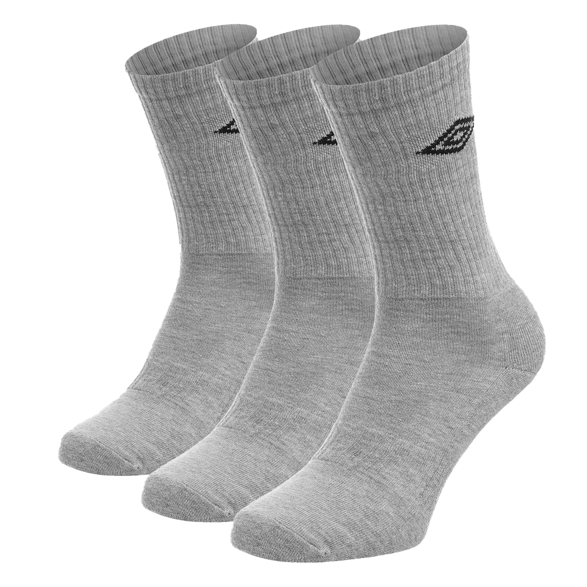 Sokker Umbro Crew Socks Triple Pack Grå | UME241U104-3A, 0