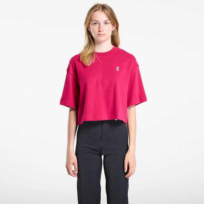 Crop top On Running On Club Boxy T-Shirt Lyserød | 1WF11123538 W