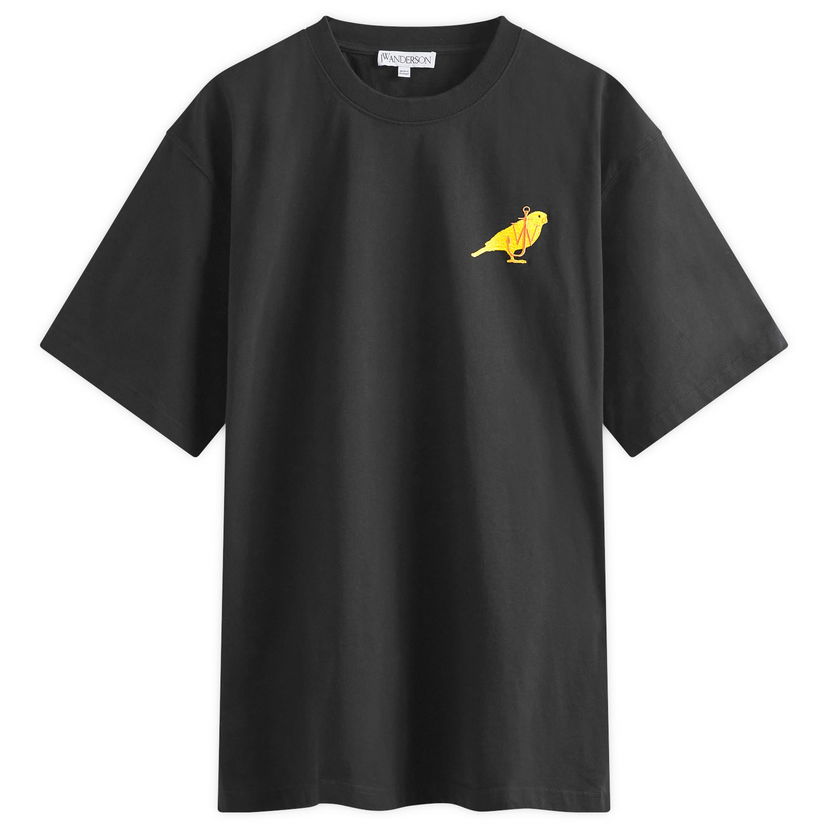 T-shirt JW Anderson Canary Embroidery T-Shirt Sort | JT0235-PG1606-999