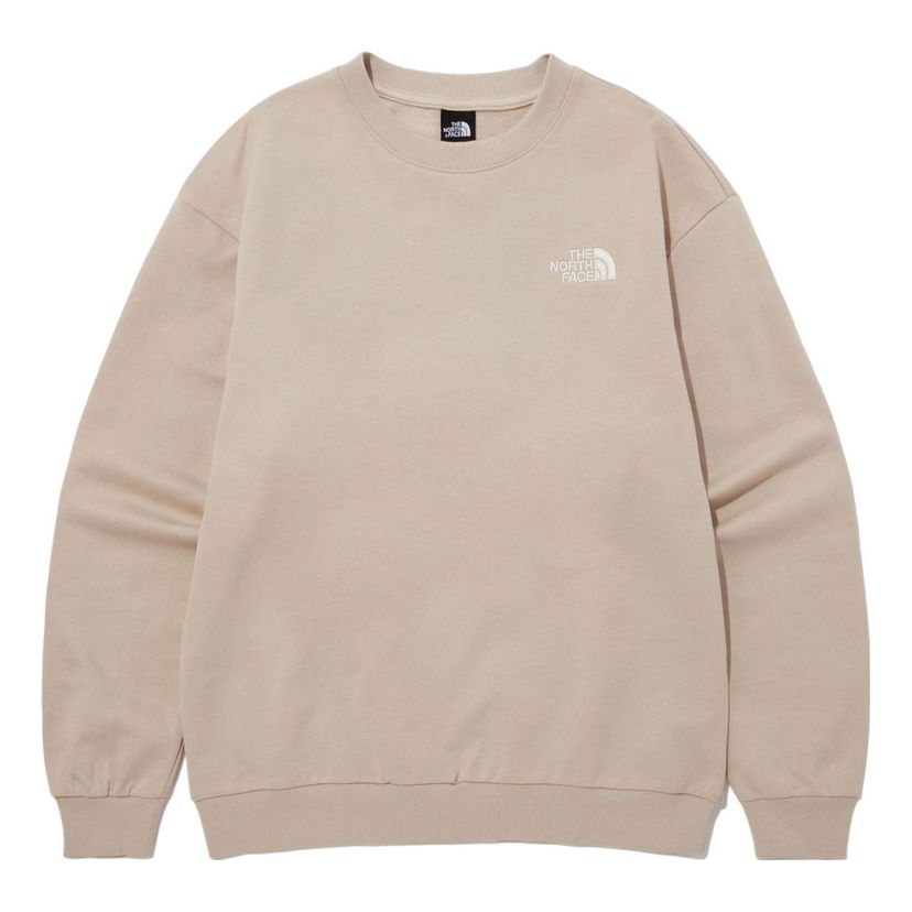 Sweater The North Face Essential Cotton Sweatshirt Beige | NM5MP40D
