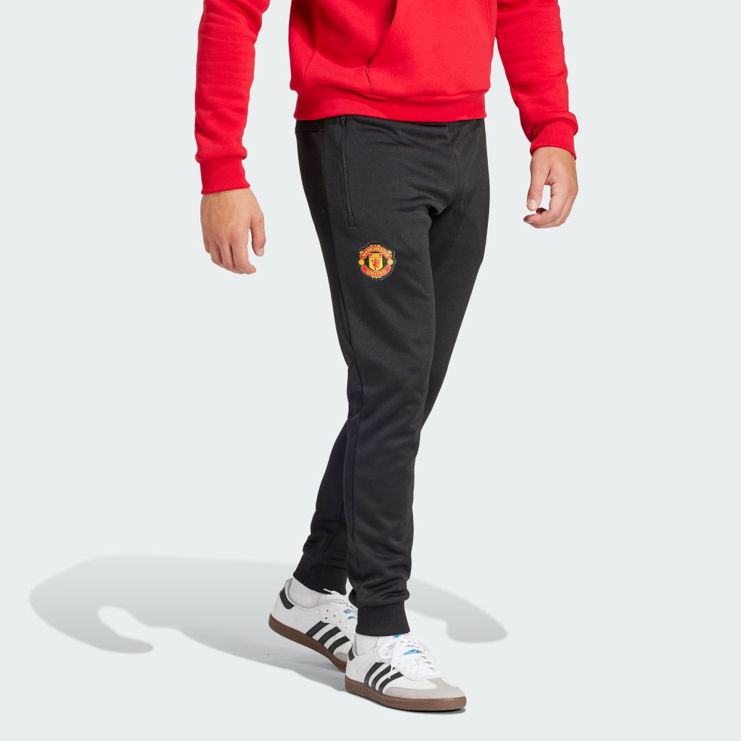 Joggingbukser adidas Performance Manchester United Essentials Trefoil Joggers Sort | IK8703, 1