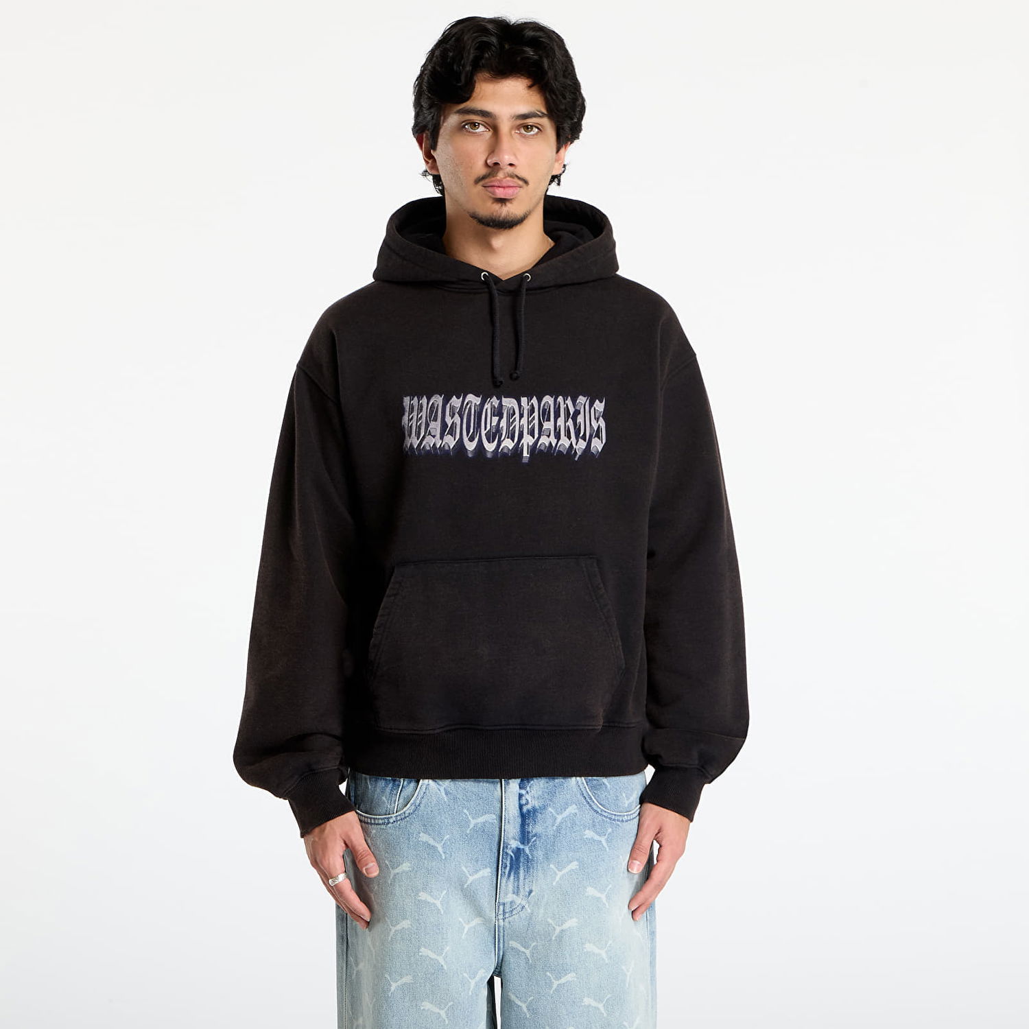 Sweatshirt Wasted Paris Wasted Paris M Run Hoodie Sort | WP_000326, 0