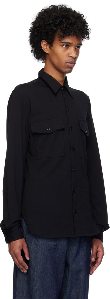 Skjorte Dries Van Noten Dries Van Noten Jersey Shirt Sort | 251-021118-1603, 1