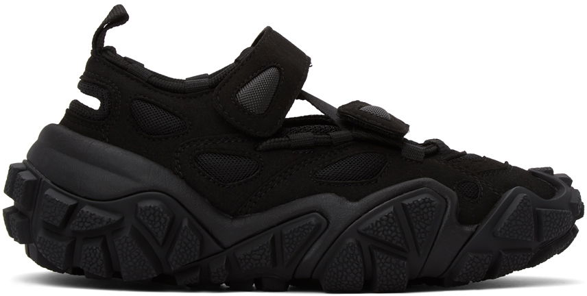 Sneakers og sko Acne Studios Black Suede & Mesh Velcro Sort | AD0284, 0