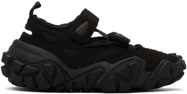 Sneakers og sko Acne Studios Black Suede & Mesh Velcro Sort | AD0284, 0