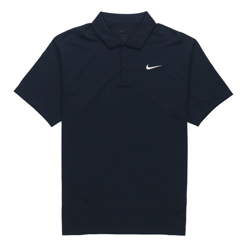 Polo skjorte Nike Court Dri-FIT Tennis Short Sleeve Polo Mørkeblå | DH0858-451
