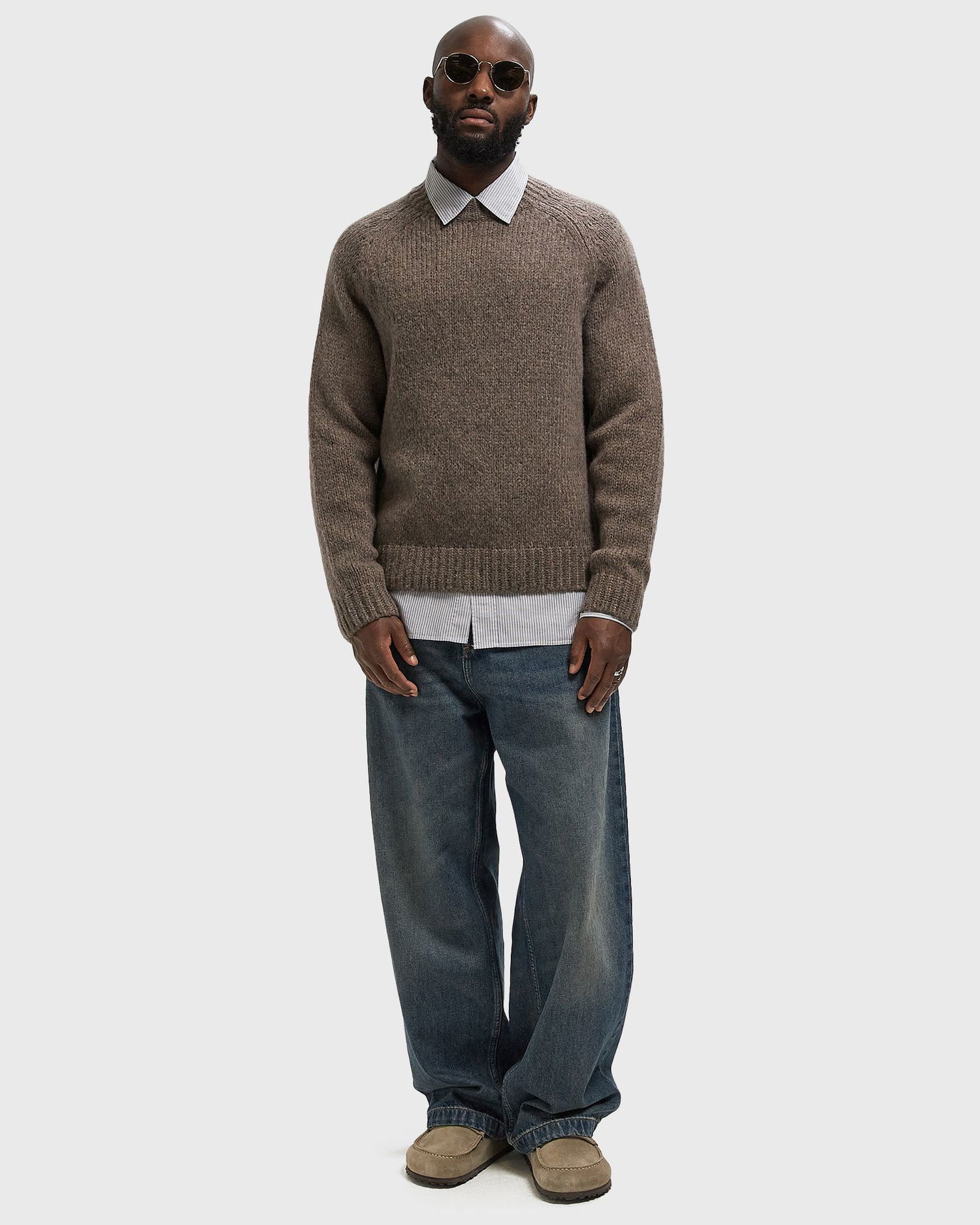 Sweater NORSE PROJECTS Birger Wool Raglan Sweater Brun | N45-0657-9023, 1