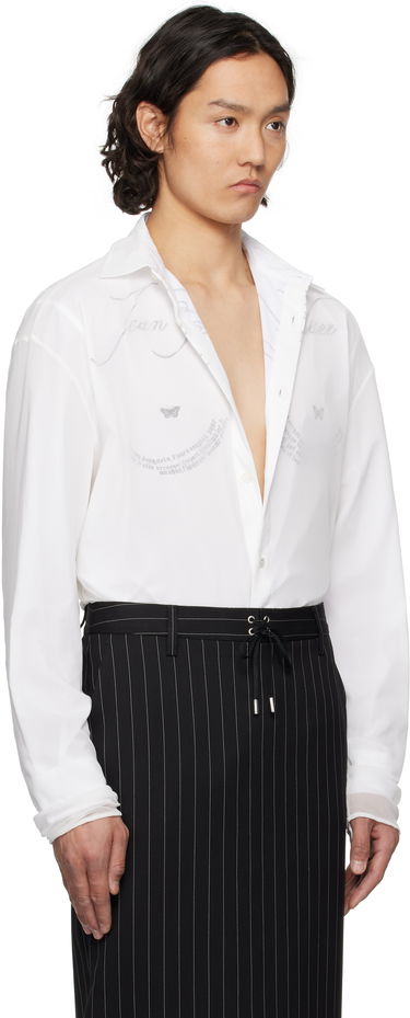 Skjorte Jean Paul Gaultier Jean Paul Gaultier 'The Tattoo Poem' Shirt Hvid | 25/34-U-CH093-C586-0001, 1