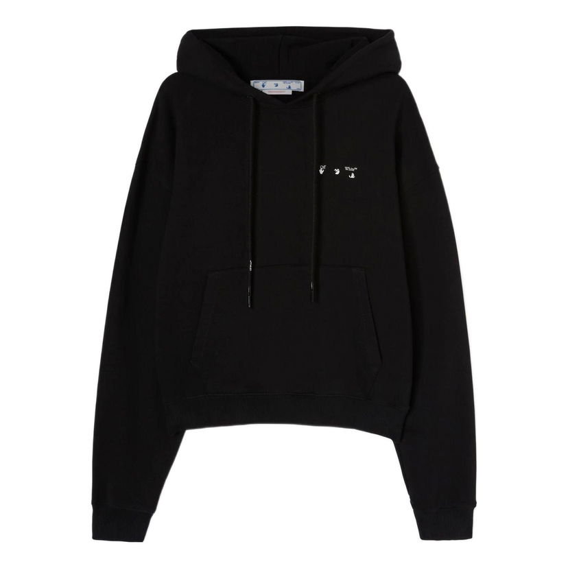 Sweatshirt Off-White Caravaggio Painting Print Hoodie Sort | OMBB037C99FLE0041001