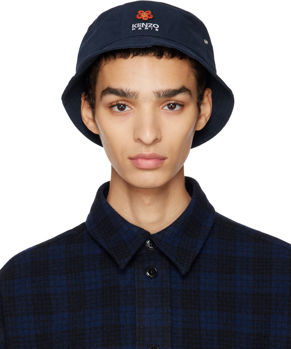 Hat KENZO Paris Boke Flower Bucket Mørkeblå | FC65AC404F33, 0
