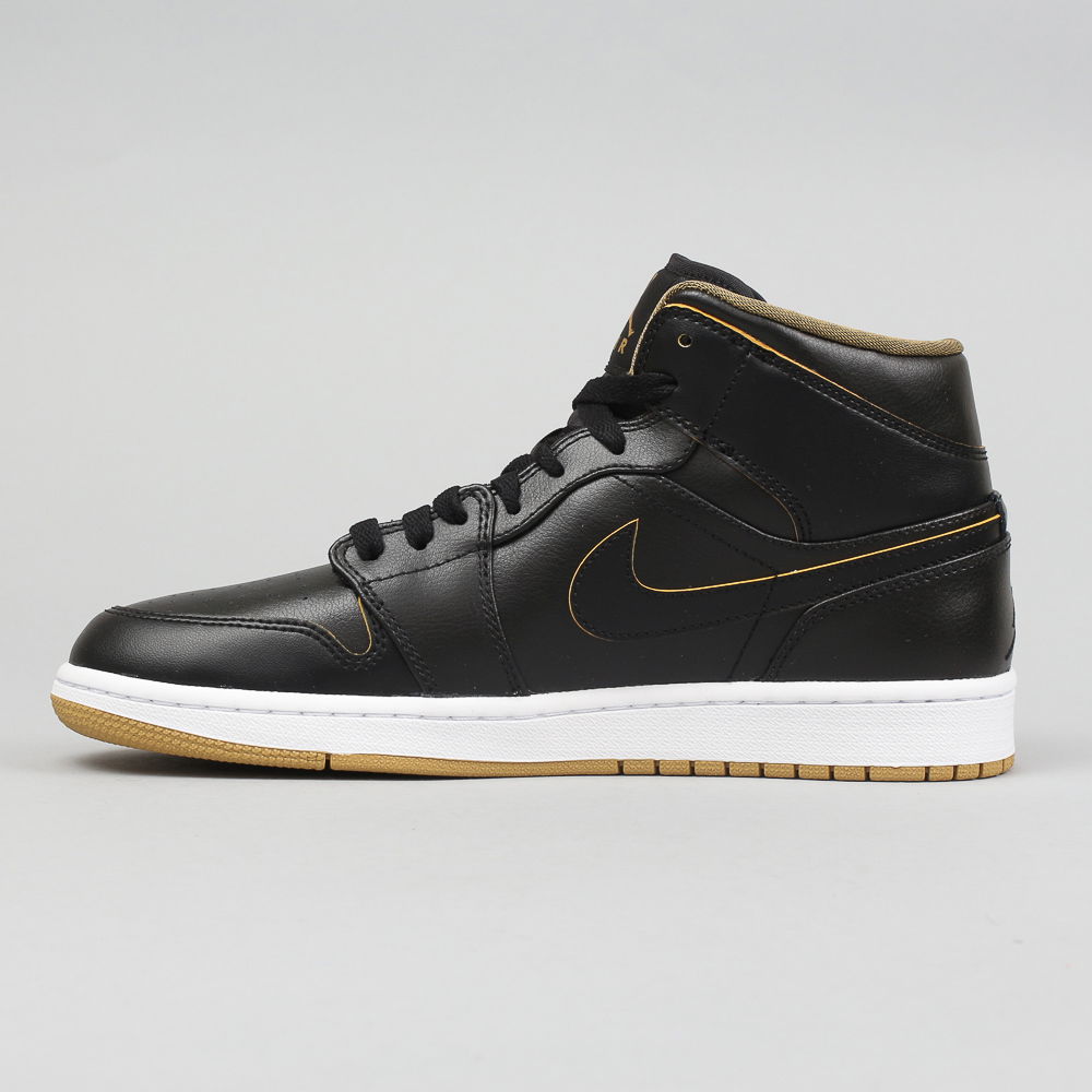 Sneakers og sko Jordan Air Jordan 1 Mid "Black Gold" Sort | 554724-042, 0