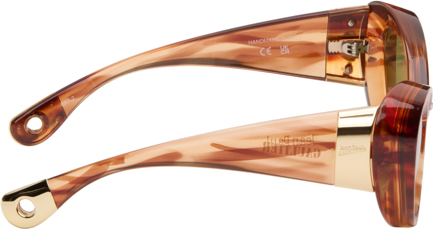Solbriller Jean Paul Gaultier Jean Paul Gaultier 'The Parisian Cat' Sunglasses Brun | 25/03-U-EY001-X059-18, 1