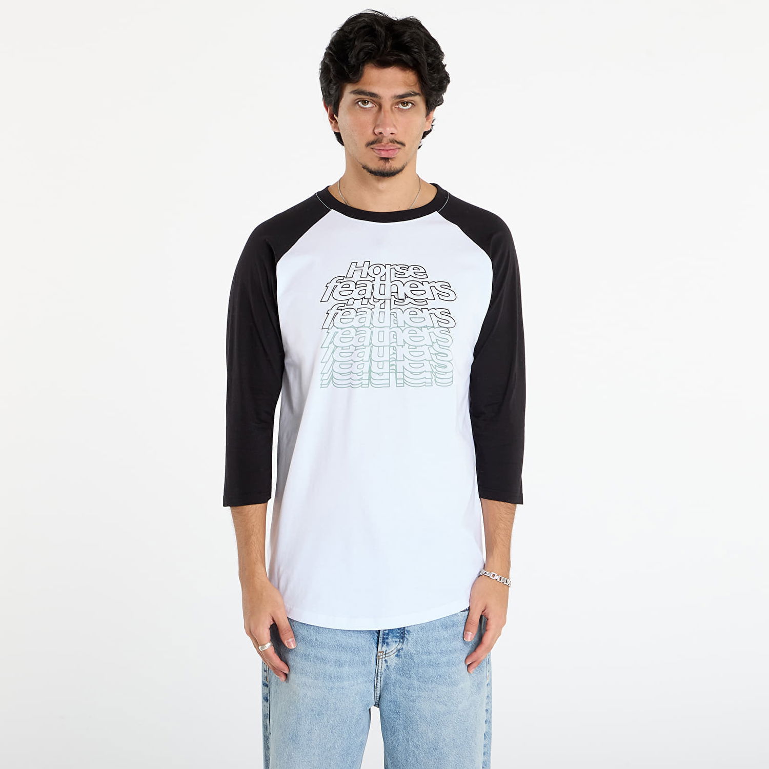 T-shirt Horsefeathers T-Shirt Rollin Raglan Flerfarvet | SM1394B, 0