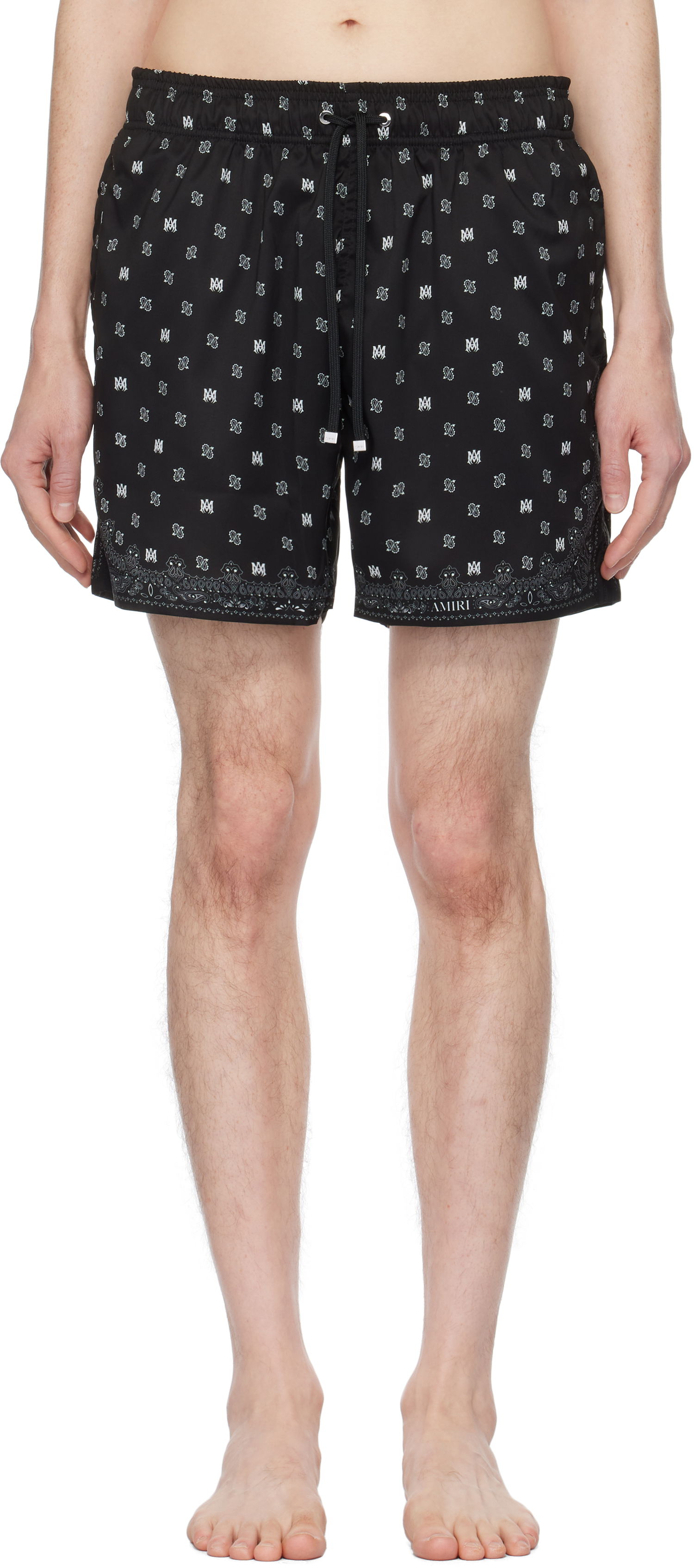 Badetøj AMIRI AMIRI MA Paisley Swim Shorts Sort | AMSWTK1035, 0