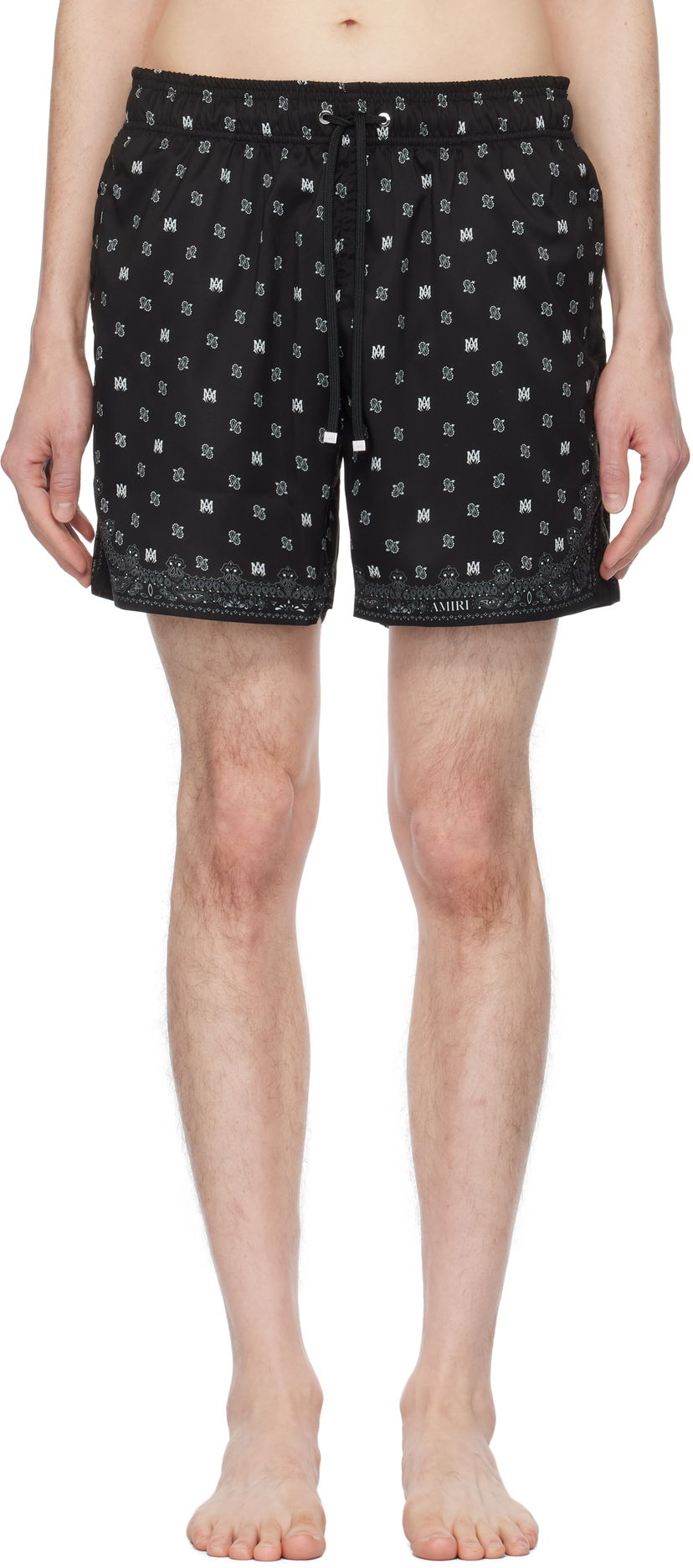 Badetøj AMIRI AMIRI MA Paisley Swim Shorts Sort | AMSWTK1035