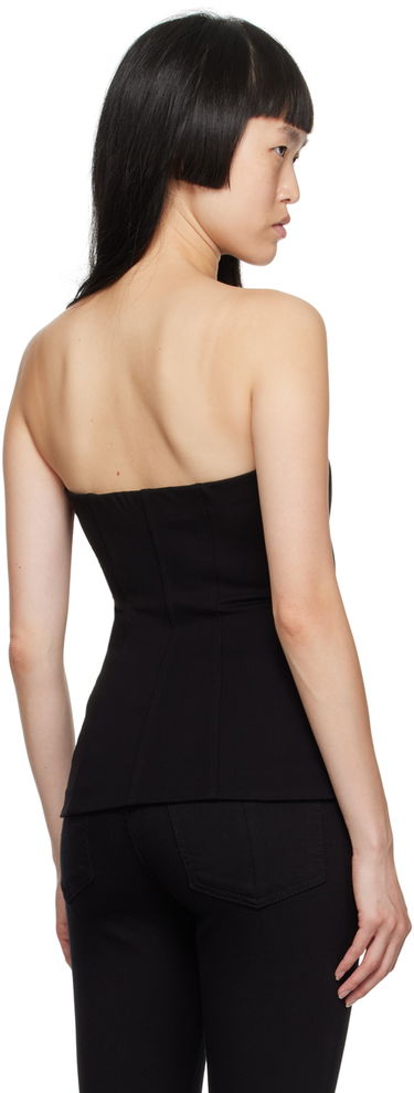 Tanktop rag & bone Irina Zip-Front Tank Top Sort | WAC23HT015LC15, 2