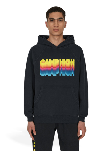 Sweatshirt Camp High High Vibrations Hoodie Sort | CHVIBHOOD VINTAGEBLACK