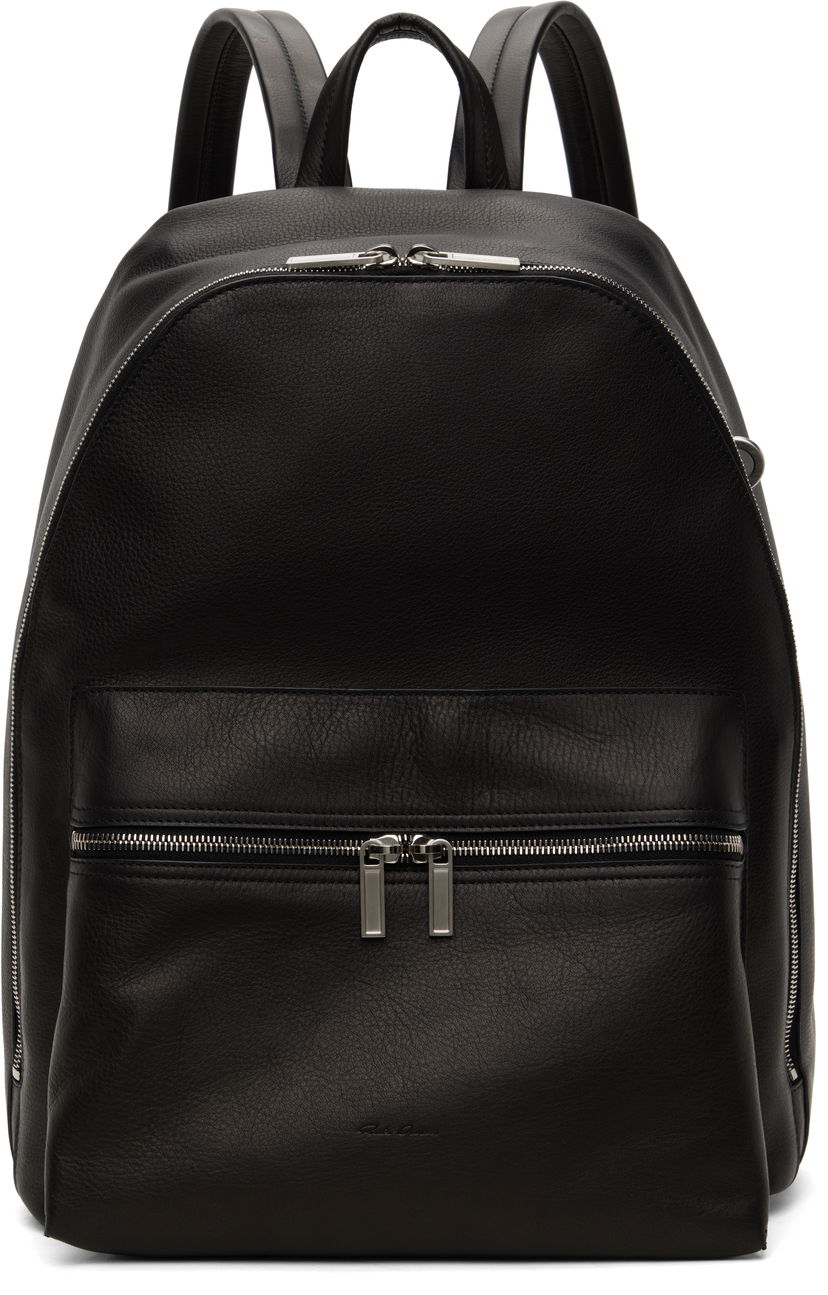 Rygsæk Rick Owens Rick Owens Hollywood Leather Backpack Sort | RA01E0671 LCN