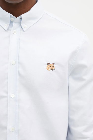 Skjorte MAISON KITSUNÉ Mini Fox Head Classic Shirt Blå | MM00413WC5012, 3